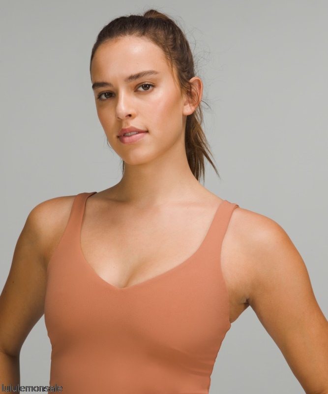 Lululemon Damen DELULU147 | Ausrichten Tanktop Staubiger Ton